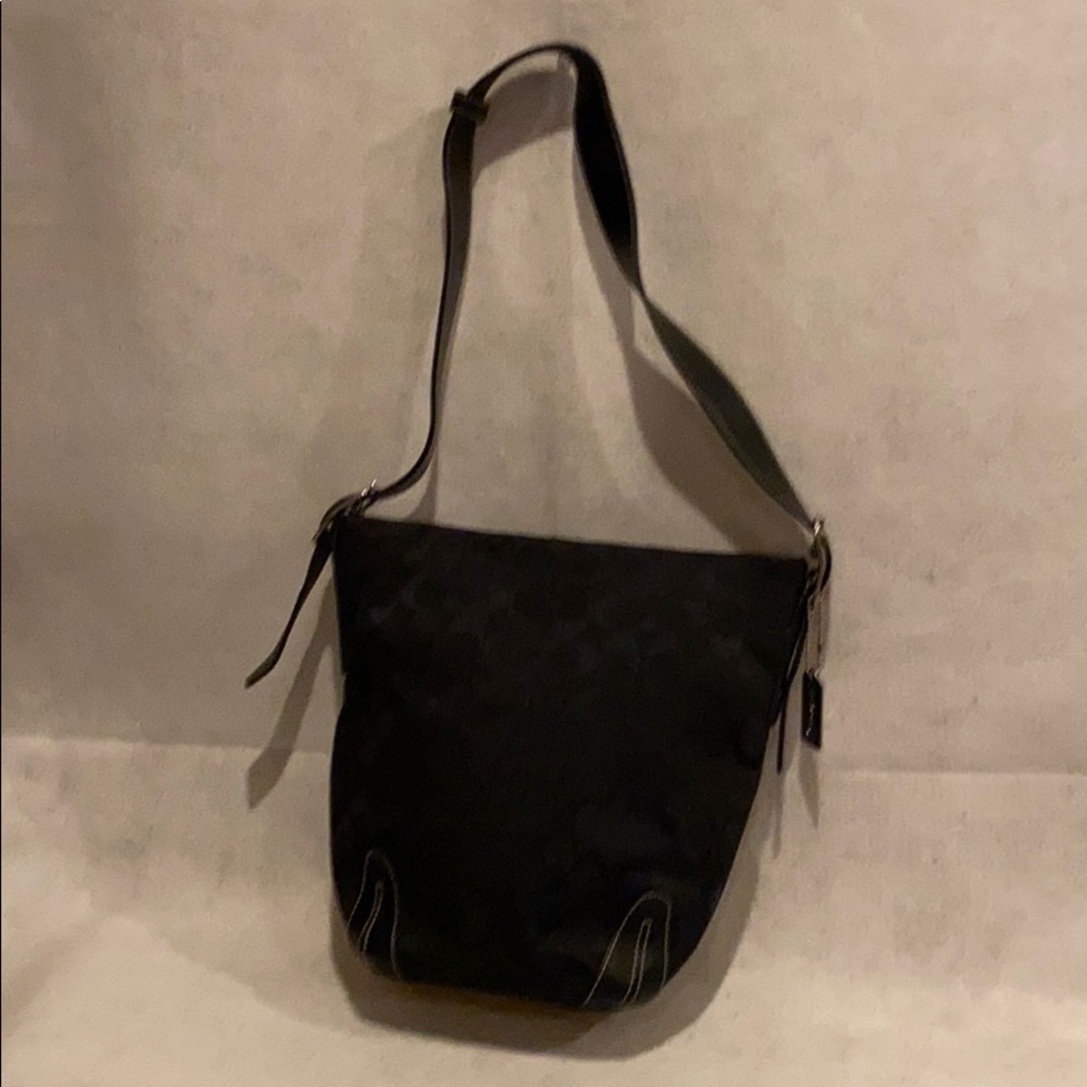 NWT Original Coach Signature black hobo bag